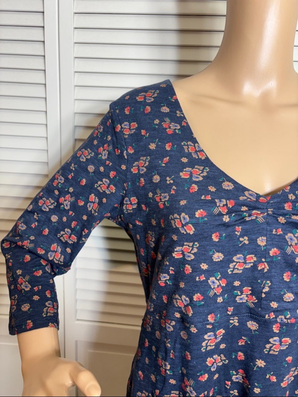 Toad & Co Rosalinda Dress in True Navy Floral Medium - Picture 3 of 15